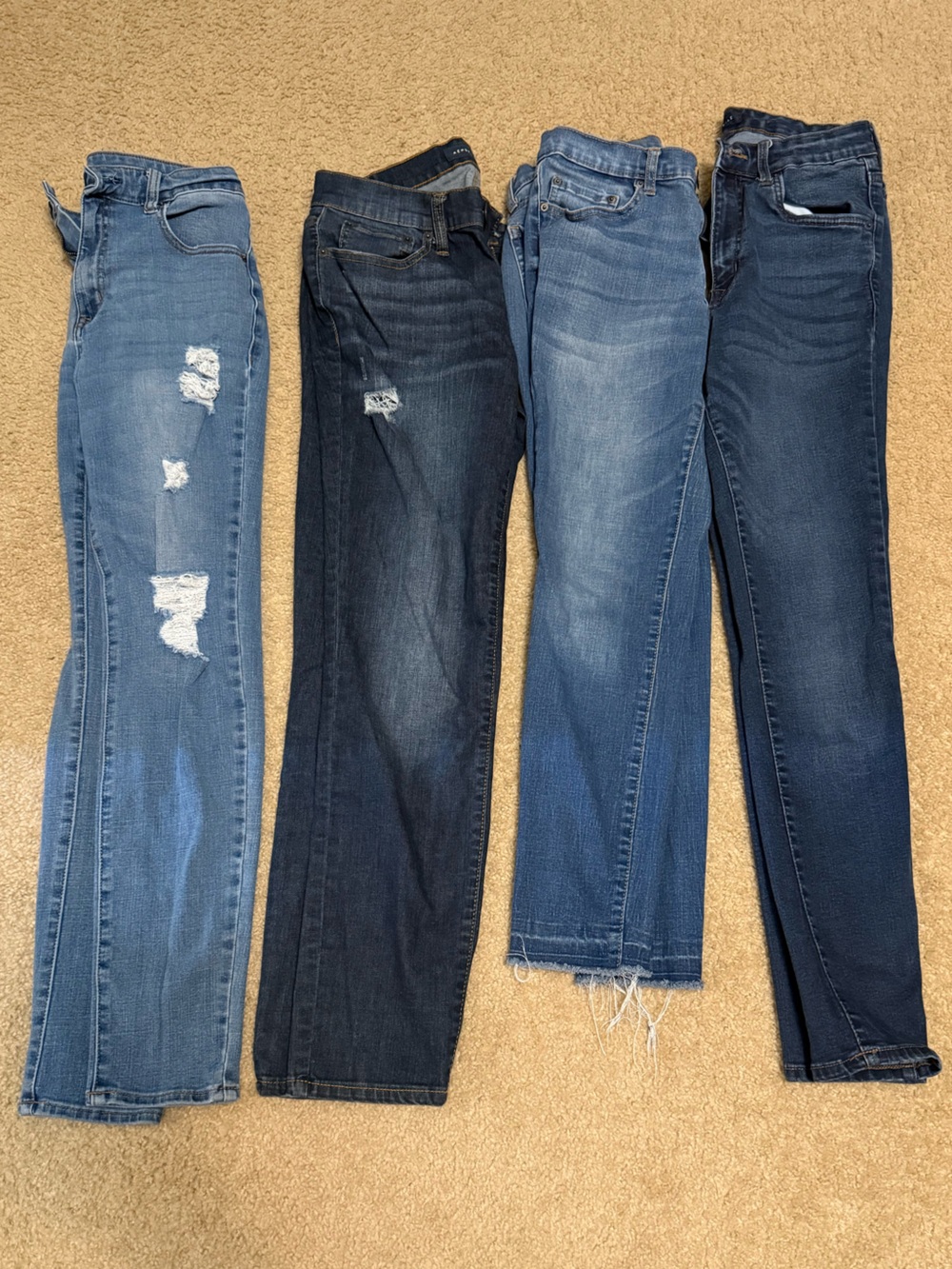Aeropostale Women’s Jeans 4-Pack | Assorted Washes | Gently Used